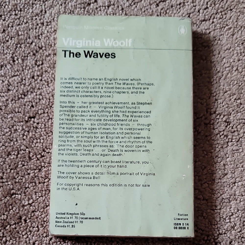 The Waves by Virginia Woolf Paperback